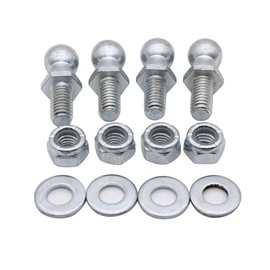 SHLPDFM 4 x Ball Pins for Gas Lift Tailgate Shock Absorber 13 mm Ball Head M8 Thread (Thread Length 16 mm)