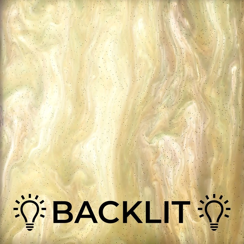 Light Grey Glittering Pearl Cast Acrylic Sheet, 3mm thick (150x125mm)