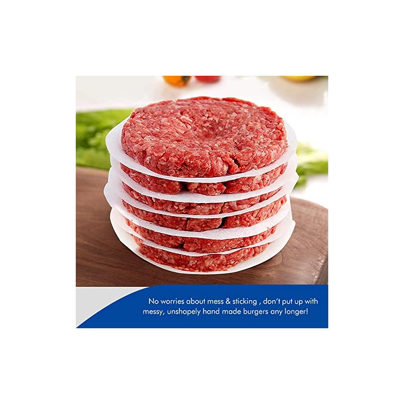 Burger Patty Paper Round 4.5 Inch Set of 500 Non