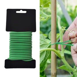ZEIEYA Pflanzenbinder, 3,5mm x 20 m Gartendraht Weich Pflanzen Bindedrah Wickeldraht Geeignet für Gartenkletterer, Weinreben, Sträucher und Blumen,Pflanzenstütze im Garten