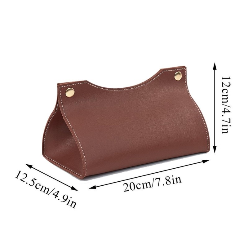 Tissue Box, Leather Tissue Box Bag, Rectangular Leather Cosmetic Tissue