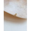10k mini flower line piercing each (1 piece) / 10k
