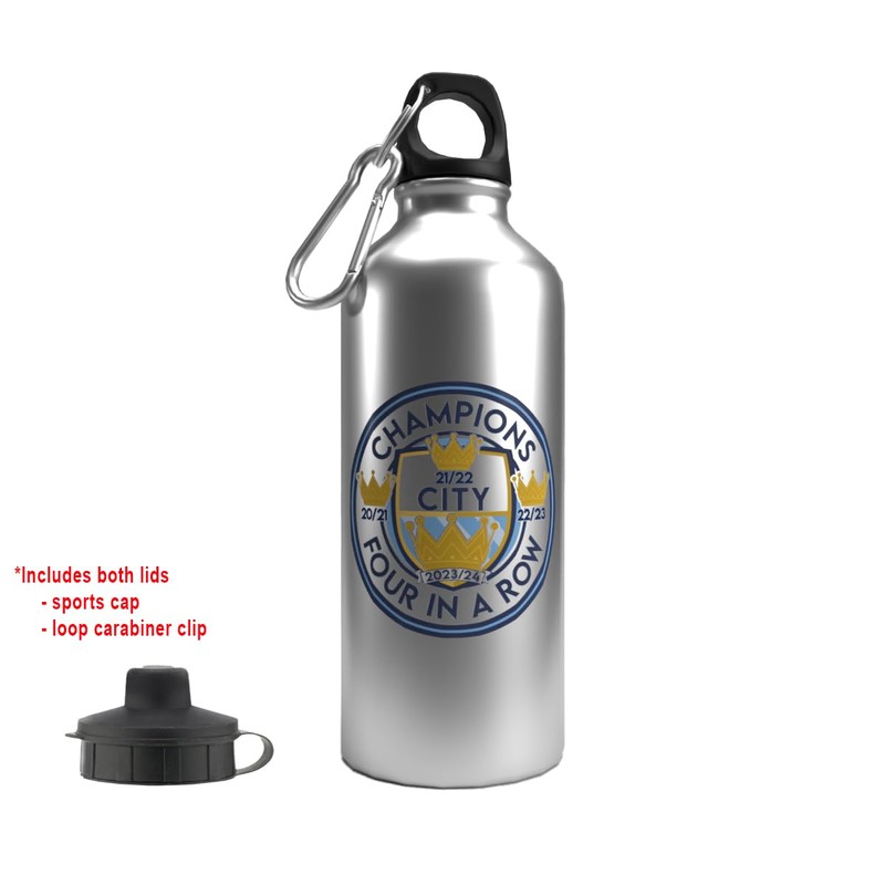 Partisan City League Champions 23/24 Logo 2-Lid Aluminium Bottle Silver