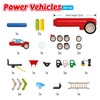 SMARTMAX - Power Vehicles, Magnetic Discovery Play Set, 25 pieces,