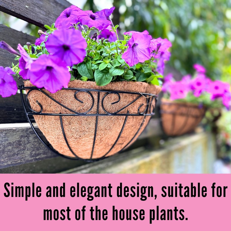 LaLaGreen Large Wall Planter Outdoor - 2 Pack, 14 Inch