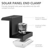 Solar Panel Mount End Clamp 30 mm Black: Solar Panel