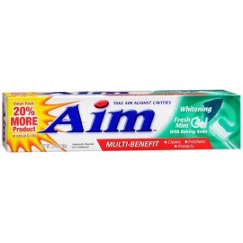 AIM WHITENING MINT GEL 5.5OZ X 3TUBES
