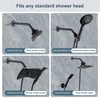BRIGHT SHOWERS Shower Arm with Flange 10 Inches Solid Brass