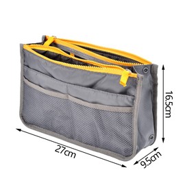 Lowats Handbag Organiser, Pack of 2, Handbag Organiser, Travel Organiser Bag, Inner Pocket, Pocket Organiser, Multifunctional Handbag Folder, Organiser Bag, Small Pockets, Expandable Makeup Bag