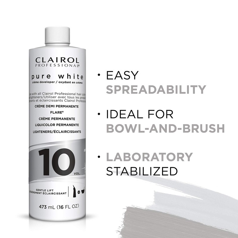 Pure White 10 volume Crème Developer, 16 oz