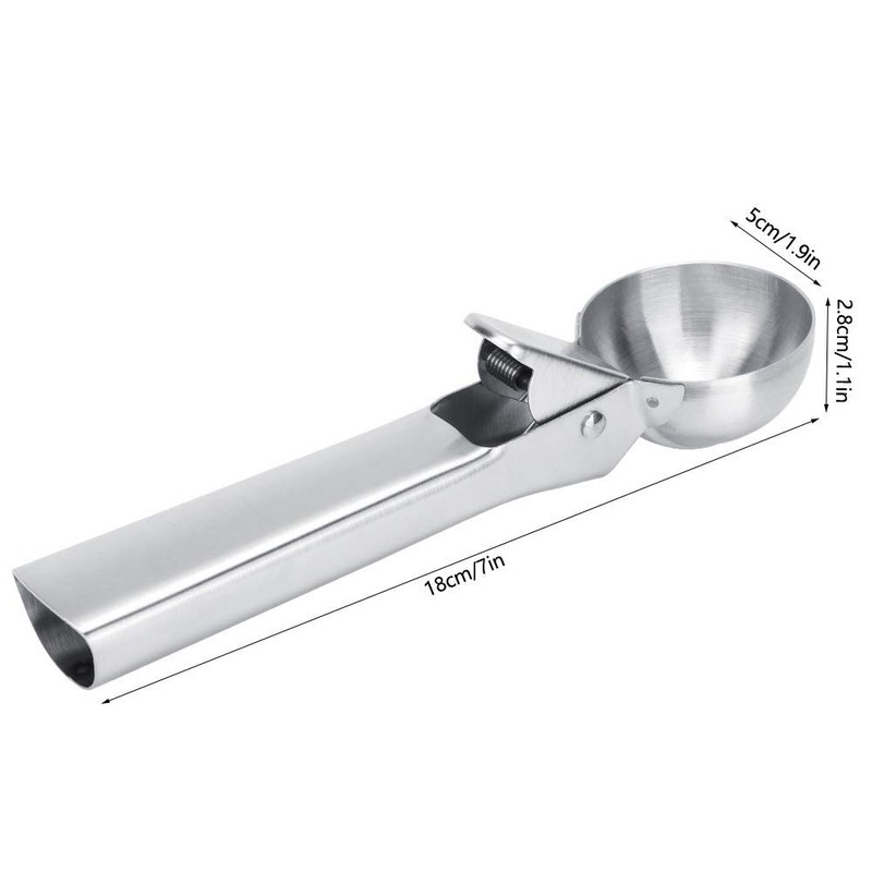 Fdit - Cuchara de helado de acero inoxidable de 7