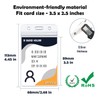 ZANQU 50 Pack Thick ID Badge Holders, Vertical Clear Card
