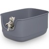 Gefryco Large Cat Litter Box with High Sided 24.6"x18.3"x12.2" -