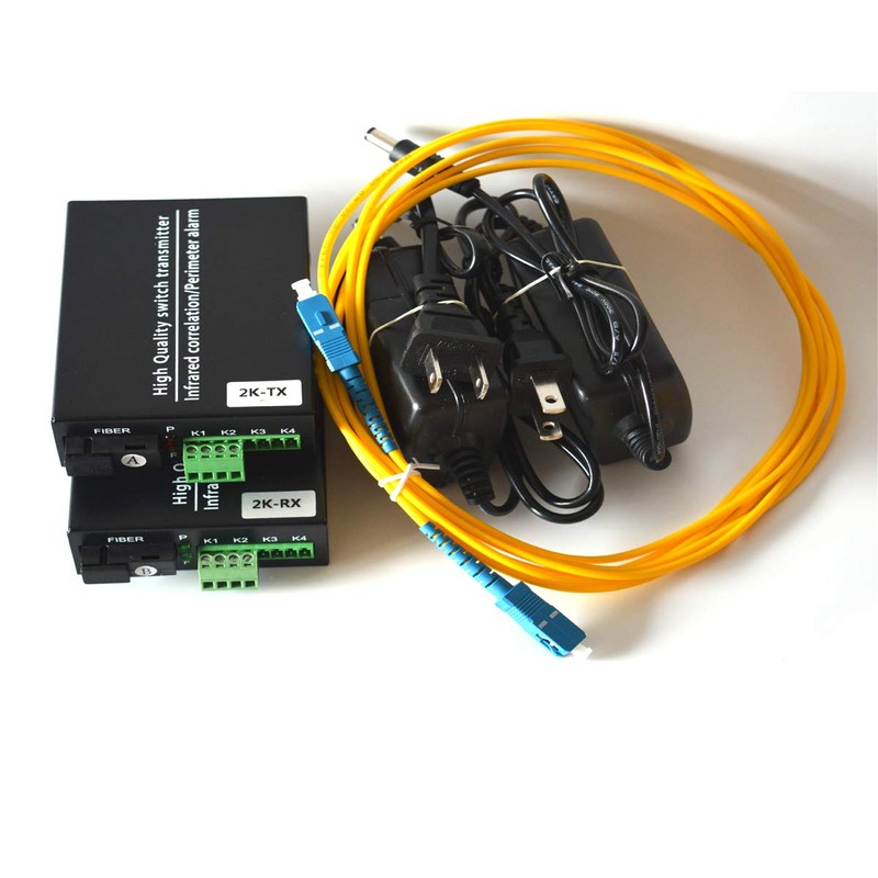 2 Port Contact Closure Over Fiber Optic Converter-Singlemode Fiber up