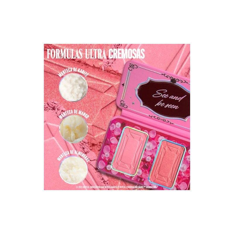 Nyx Professional Makeup, Bridgerton Paleta de Rubor, Tono: Wallflower (rosa).