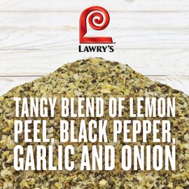 Lawry's Lemon Pepper Seasoning, 20.5 oz - One 20.5 Ounce Container of Lemon Pepper Blend to Add a Burst of Fresh Flavor to Vegetables, Fish, Seafood and More