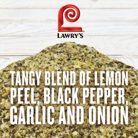 Lawry's Lemon Pepper Seasoning, 20.5 oz - One 20.5 Ounce Container of Lemon Pepper Blend to Add a Burst of Fresh Flavor to Vegetables, Fish, Seafood and More