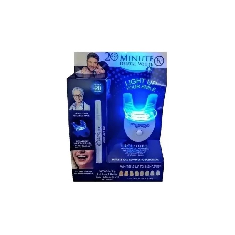 DAS 2 Pzas Blanqueador Dental 20 Minutos Lámpara Uv Dientes