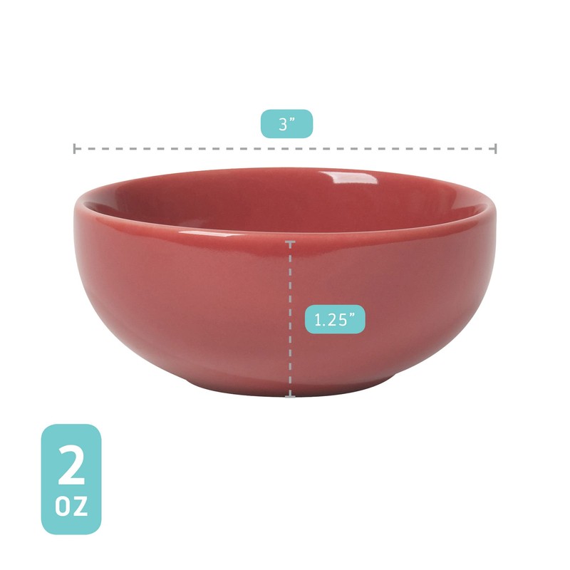 Now Designs Canyon Ceramic Pinch Bowl Set, Soy Sauce Dish,
