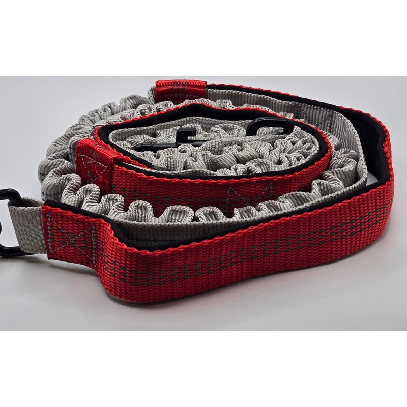 Hands Free Dog Leash with Adjustable Waist Belt, Dual Padded