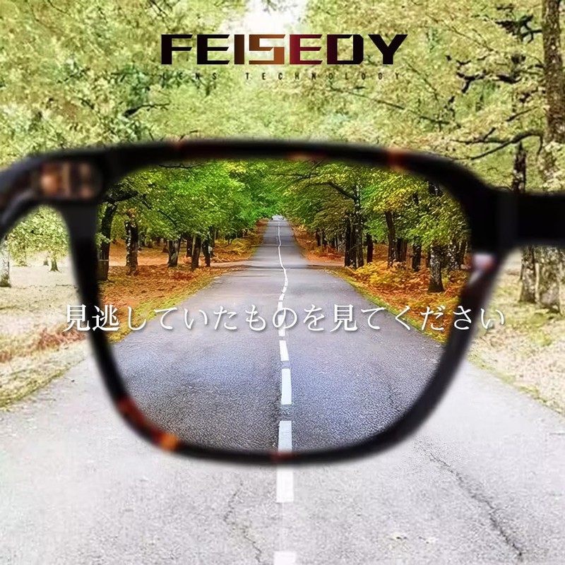 FEISEDY B1102 Polarized Sunglasses, Men's, Stylish, Lightweight, Popular, Driving Fishing