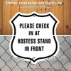 Please Check In At Hostess Stand At Front 12 inch