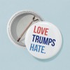 CafePress Love Trumps Hate 1" Round Mini Button