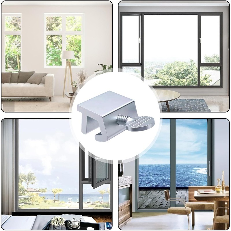 Single Hole Safety Lock,Sliding Window Stopper Door Locks,Adjustable Window Locks,Sliding