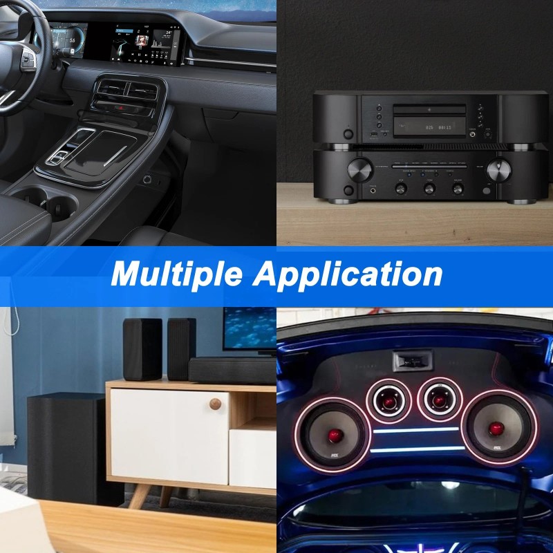 MEIRIYFA RCA Car Audio Cable Y Splitter Adapter Cord 2