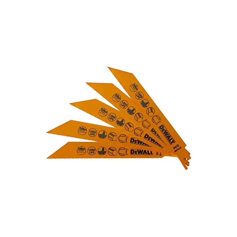 DeWalt DT2346QZ 3mm Max 152mm Reciprocating Blade Colbolt Steel Cordless