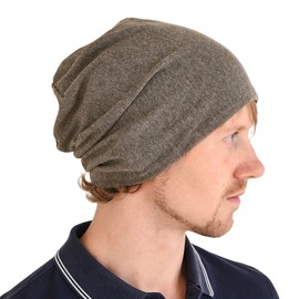 Gorro de verano holgado para mujer, gorro de punto holgado y fino para hombres, suave, transpirable y ligero, Marrón, One Size