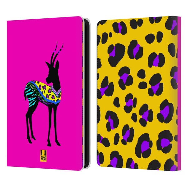 Head Case Designs Gazelle Patterned Animal Silhouettes Leather Book Wallet