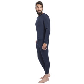 Conjunto Pantalón y Playera Ropa Térmica De Hombre (Marino, Extra Grande)