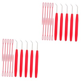 Operitacx 30 Pieces Knitting Set Loom Knitting Chairs Loom Knitting Hooks Sewing Needles Wool Needle Crochet Weave Set Kits Sweater Crochet Hooks Knitting Needles Weaving Adjusting Hand Needle