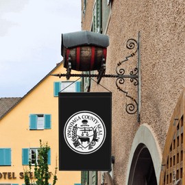 Seal Of Onondaga County, New York Garden Flags 12x18 Inch Double Sided Garden Flag Home Lawn Patio Decorative Flags Holiday Seasonal Outdoor Welcome Flag