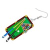 SHIGIE Acrylic Novelty Bowling Earrings Golf Baseball Billiard Dangle Ball