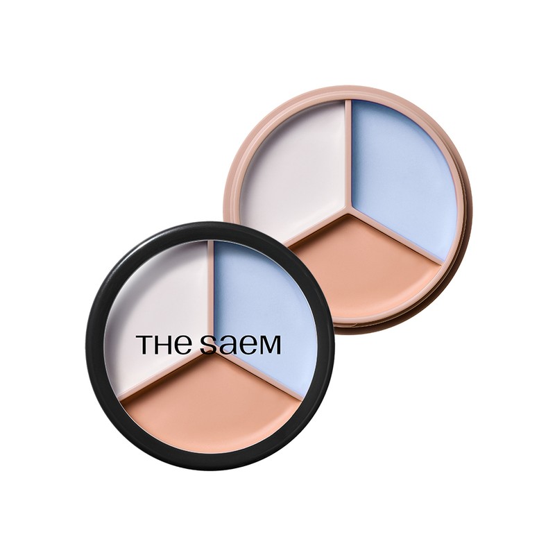 THE SAEM Cover Perfection Triple Pot Concealer - 06 Blue