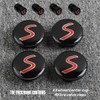 4PCS Car Wheel Center Cap 54mm S Logo Compatible with