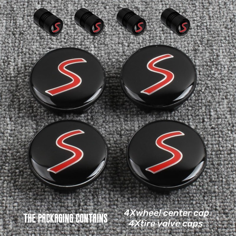 4PCS Car Wheel Center Cap 54mm S Logo Compatible with