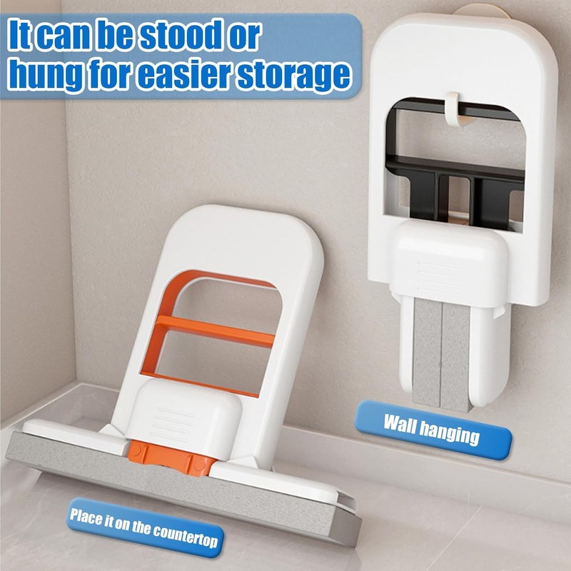 2026 Foldable Water Absorbing Desktop Sponge Mop, Mini Compact Scrubber