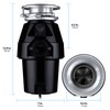 Eco Logic 1/2 HP Continuous Feed Garbage Disposal with Cord,