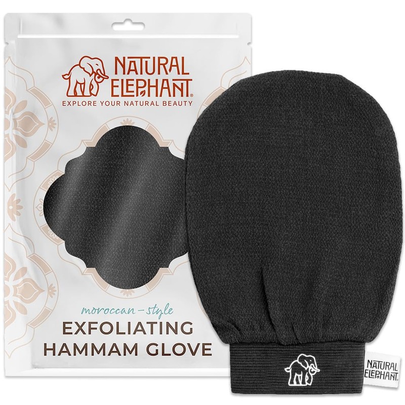Natural Elephant Exfoliating Hammam Glove | Authentic Moroccan Kessa Body
