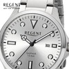 REGENT Men's Watch with Link Strap Date Display 10 ATM