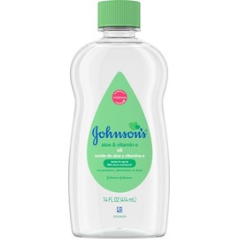 Johnson & Johnson Baby Oil, Aloe Vera & Vitamin E, 14 Ounce