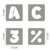 REOLAN 11 Inch Letter Stencils for Painting - 42 Pack