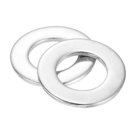 sourcing map 5Pcs 3/4 Flat Washer, 304 Stainless Steel 0.812" ID x 1.469" OD x 0.134" Thick for Bolt Screw, Factories Repair, Kitchens, Shops, and Outdoor Construction, Silver