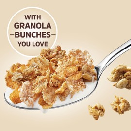 Honey Bunches of Oats Vanilla Cereal, Breakfast Cereal with Crunchy Oats and Granola Clusters, 12 oz Box
