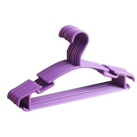AIMALL 10PCS Colored Children Kids Coat Hangers Child Baby Clothes Hanger Baby Girl Hangers Child Hangers Cloth Rack Plastic Hangers