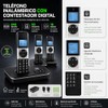 D1002 TAM-T Teléfono Inalámbrico de 3 Auriculares, con Contestador Automático