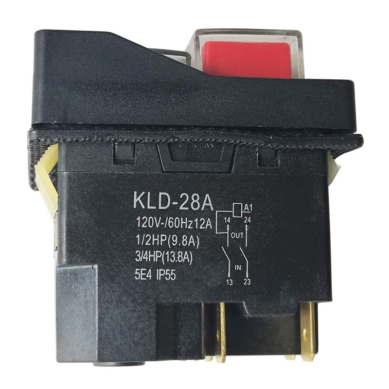 KLD-28A Waterproof Electromagnetic Pushbutton Switches for Slicer Cutter 4Pins 120V